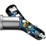 Kép 6/10 - Baseus Y Type 2xUSB 3.4A 40W autós töltő (fekete)