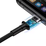 Kép 6/10 - Baseus Cafule USB-USB-C kábel Huawei SuperCharge, QC 3.0, 5A 1m (fekete-szürke)