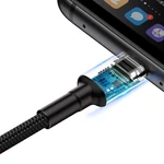 Kép 6/11 - Baseus Cafule USB-USB-C kábel Huawei SuperCharge, QC 3.0, 5A 1m (fekete-szürke)