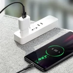 Kép 8/11 - Baseus Cafule USB-USB-C kábel Huawei SuperCharge, QC 3.0, 5A 1m (fekete-szürke)