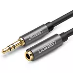 Kép 1/2 - UGREEN AUX 3,5 mm-es jack audió hosszabbító kábel, 1m (fekete)