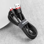Kép 6/8 - Baseus Cafule USB-USB-C kábel, 2A, 3m (piros-fekete)