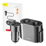 Kép 8/8 - Baseus 2xUSB szivargyújtó elosztó, 3,1A, 100W (fekete)