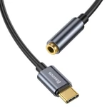 Kép 5/6 - Baseus L54 USB-C audioadapter + 3,5 mm-es mini jack csatlakozó (szürke)