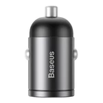 Kép 1/10 - Baseus Tiny Star mini autós töltő, USB, QC 3.0, 30 W (szürke)