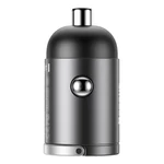 Kép 2/10 - Baseus Tiny Star mini autós töltő, USB, QC 3.0, 30 W (szürke)