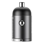 Kép 2/10 - Baseus Tiny Star USB-C mini autós töltő, QC 4.0+, PD, 30 W (szürke)