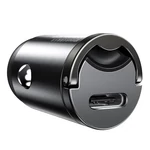 Kép 5/10 - Baseus Tiny Star USB-C mini autós töltő, QC 4.0+, PD, 30 W (szürke)