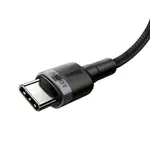 Kép 4/9 - Baseus Cafule USB-C-USB-C kábel, QC 3.0, PD 2.0, 100 W, 5A, 2 m (szürke-fekete)