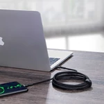 Kép 6/9 - Baseus Cafule USB-C-USB-C kábel, QC 3.0, PD 2.0, 100 W, 5A, 2 m (szürke-fekete)