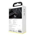 Kép 8/8 - Baseus autós töltő kijelzővel, 2x USB, 4.8A, 24W (szürke)
