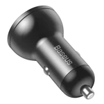 Kép 5/8 - Ładowarka samochodowa Baseus z wyświetlaczem, 2x USB, 4,8A, 24W (szara)