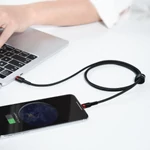 Kép 11/11 - Baseus Cafule USB-C - Lightning PD kábel, 18 W, 1 m (fekete-piros)