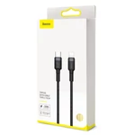 Kép 8/11 - Baseus Cafule USB-C - Lightning PD kábel, 18 W, 1 m (fekete-piros)
