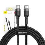 Kép 10/10 - Baseus Cafule USB-C - USB-C PD 2.0 QC 3.0 kábel, 60 W, 2 m (fekete-szürke)