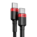 Kép 4/9 - Baseus Cafule USB-C-USB-C kábel, QC 3.0, PD 2.0, 100 W, 5A, 2 m (piros-fekete)