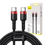 Kép 9/9 - Baseus Cafule USB-C-USB-C kábel, QC 3.0, PD 2.0, 100 W, 5A, 2 m (piros-fekete)