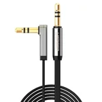 Kép 2/2 - UGREEN 3.5mm AUX mini jack lapos kábel, 2m (fekete)