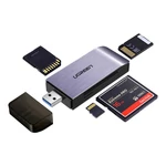 Kép 4/4 - UGREEN 4 az 1-ben USB adapter SD + microSD kártyaolvasó (ezüst)