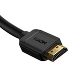Kép 5/9 - Baseus HDMI 2.0 kábel, 4K 60Hz, 3D, HDR, 18Gbps, 1m (fekete)