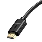 Kép 3/9 - Baseus HDMI 2.0 kábel, 4K 60Hz, 3D, HDR, 18Gbps, 3m (fekete)