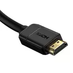 Kép 5/9 - Baseus HDMI 2.0 kábel, 4K 60Hz, 3D, HDR, 18Gbps, 3m (fekete)