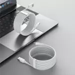 Kép 7/10 - USB-USB-C kábel Baseus Simple Wisdom, 40W, 5A, 1,5m (fehér) 2db.