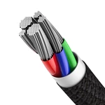Kép 5/9 - Baseus USB-C - Lightning kábel, nagy sűrűségű fonott, 20 W, 5 A, PD, 1 m (fekete)
