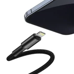 Kép 6/9 - Baseus USB-C - Lightning kábel, nagy sűrűségű fonott, 20 W, 5 A, PD, 2 m (fekete)