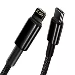 Kép 3/9 - Baseus Tungsten Gold USB-C - Lightning kábel, 20 W, 5 A, PD, 1 m (fekete)