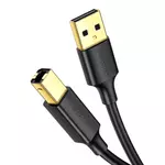 Kép 2/2 - UGREEN US135 USB 2.0 A-B nyomtatókábel, aranyozott, 2 m (fekete)