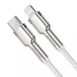Kép 3/10 - USB-C kábel a Lightning Baseus Cafule-hez, PD, 20 W, 1 m (fehér)