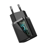 Kép 3/9 - Baseus Super Si USB-C gyorstöltő, 20W, 1 m-es USB-C-Lightning kábellel (fekete)