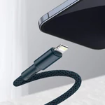 Kép 11/12 - Baseus USB-C - Lightning kábel, nagy sűrűségű fonott, 20 W, 5 A, PD, 1 m (kék)