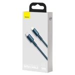Kép 6/12 - Baseus USB-C - Lightning kábel, nagy sűrűségű fonott, 20 W, 5 A, PD, 1 m (kék)