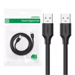 Kép 1/3 - UGREEN US102 USB-A kábel, 0,25 m (fekete)