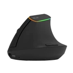 Kép 2/5 - Vezeték nélküli függőleges egér Delux M618DB BT / 2.4G 4000DPI RGB