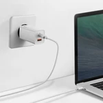 Kép 7/12 - Baseus GaN2 Lite fali töltő, USB + USB-C, 65 W, EU (fehér)