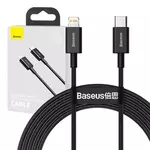 Kép 1/10 - Baseus Superior Series USB-Lightning kábel, 20 W, PD, 2 m (fekete)