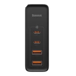Kép 6/14 - Baseus GaN2 Pro fali töltő, 2x USB + 2x USB-C, 100W, EU (fekete)