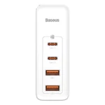 Kép 5/8 - Baseus GaN2 Pro fali töltő, 2x USB + 2x USB-C, 100W, EU (fehér)
