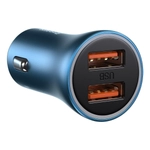 Kép 4/12 - Baseus Golden Contactor Pro autós töltő, 2x USB, 40W (kék)