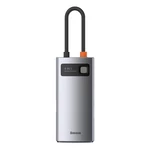 Kép 2/9 - Baseus Metal Gleam Series 4 az 1-ben hub, USB-C - USB 3.0 + USB 2.0 + HDMI + USB-C PD (szürke)