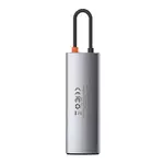 Kép 6/9 - Baseus Metal Gleam Series 8 az 1-ben hub, USB-C - 3x USB 3.0 + HDMI + USB-C PD + Ethernet RJ45 + microSD / SD