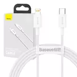 Kép 1/10 - Baseus Superior Series USB-C-Lightning kábel, 20 W, PD, 1,5 m (fehér)
