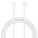 Kép 2/10 - USB-C kábel a Lightning Baseus Superior sorozathoz, 20 W, PD, 2 m (fehér)