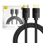 Kép 1/9 - Baseus High Definition Series HDMI 2.1 kábel, 8K 60Hz, 3D, HDR, 48Gbps, 2m (fekete)