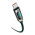 Kép 3/9 - Baseus USB-C – USB-C kábel, tápellátás kijelzővel, 100 W, 1 m (zöld)