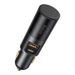 Kép 3/10 - Baseus Share Together Gyors autós töltő szivargyújtó aljzattal, 2x USB, 120 W (szürke)