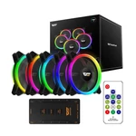 Kép 1/6 - Darkflash DR12 Pro ARGB ventilátor 5 az 1-ben szett, 120x120 (fekete)